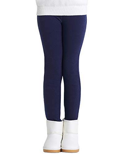 Adorel Leggings Térmicos Algodón Forros para Niñas Azul Marino 9-10 Años (Tamaño del Fabricante 150)