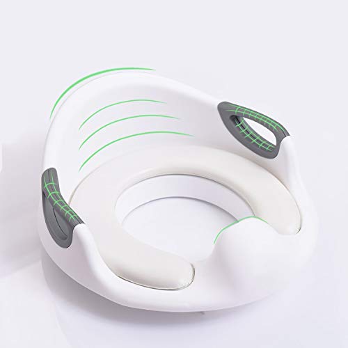 ADOVEL Asiento Inodoro para Niños, Reductor de WC para Bebé, Tapa WC con reposabrazos, respaldo, tapizado, deflector, diseño antideslizante, Ayuda para aprender a ir al baño ADOVEL Asiento Inodoro para Niños, Reductor de WC para Bebé, Tapa WC con reposabrazos, respaldo, tapizado, deflector, diseño antideslizante, Ayuda para aprender a ir al baño