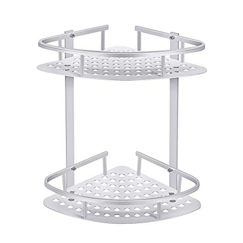 ADOVEL baño Estante estantería de Esquina, Estantes de Ducha de Aluminio Espacial Perforado Entramado de baño Muebles de baño ADOVEL baño Estante estantería de Esquina, Estantes de Ducha de Aluminio Espacial Perforado Entramado de baño Muebles de baño