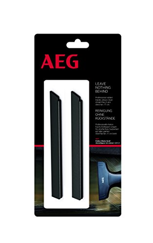 Aeg ABRS 01 Labios Rascadores Estrechos De Caucho Natural De 1, Negro, 17 Cm, Set de 2 Piezas