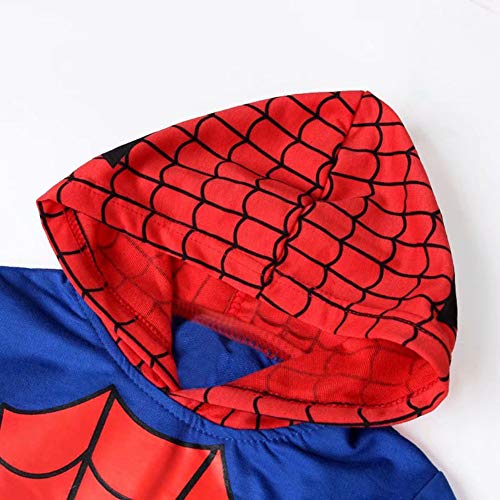 AEIL Boys Casual Chándal Sudaderas con Capucha Niños Traje de 2 Piezas Spiderman Cosplay Set Traje de Manga Larga Traje Deportivo Ropa Mono