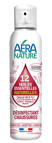 AERA NATURE: Zapatos desodorante-desodorante con 12 aceites esenciales naturelles, 125ml - bactericida, fungicida AERA NATURE: Zapatos desodorante-desodorante con 12 aceites esenciales naturelles, 125ml - bactericida, fungicida