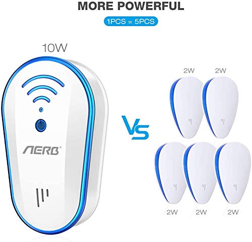 Aerb Ultrasonico Repelente de Mosquitos 10W, Eficiente Antimosquitos Electrico Ultrasonido Control de Insecto para Moscas, Hormigas, Insectos, Cucarachas, Roedores (2 Pcs) Aerb Ultrasonico Repelente de Mosquitos 10W, Eficiente Antimosquitos Electrico Ultrasonido Control de Insecto para Moscas, Hormigas, Insectos, Cucarachas, Roedores (2 Pcs)