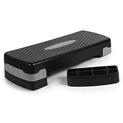 Aerobic Step 68cm Steps Board 3 Level Gym Removable Step Riser Block Ajustable Fitness Workout Yoga Pilates Fitness Home para casa Gimnasio Rutina de ejercicio Formació ( Color : Black , Size : 68cm )