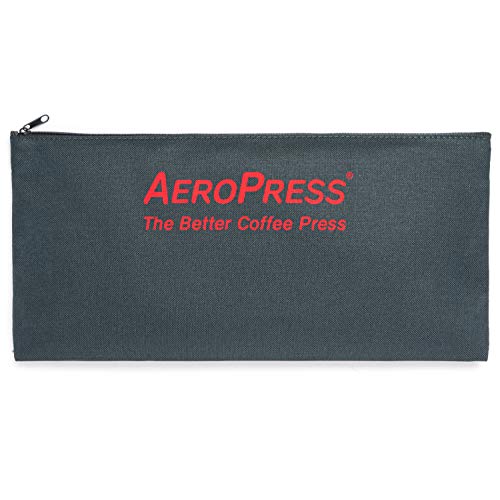 Aerobie AeroPress - Cafetera a presión para cafés y expresos (Incluye Bolsa de Nylon con Cremallera), Color Negro