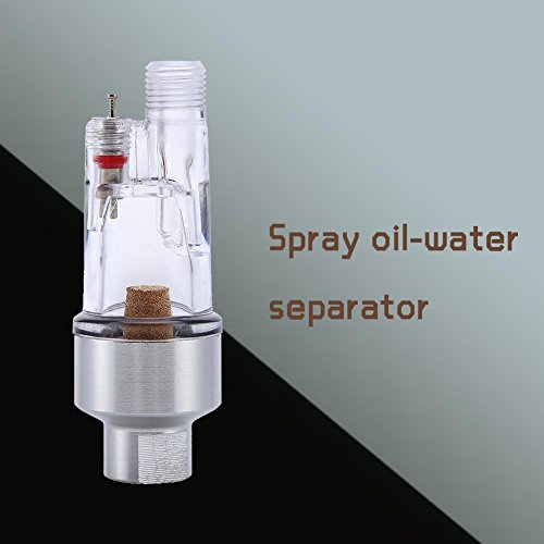 Aerógrafo Mini separador en línea Filtro de aire y trampa de agua para Se conecta a aerógrafos y mangueras con roscas de 1/8" Aerógrafo Mini separador en línea Filtro de aire y trampa de agua para Se conecta a aerógrafos y mangueras con roscas de 1/8"