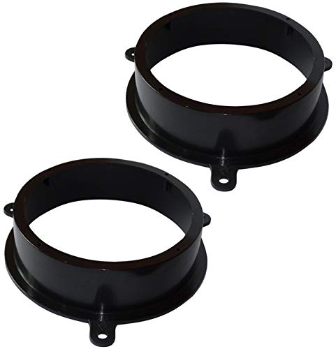 AERZETIX: 2 Adaptadores soportes de Altavoces - 165mm - Puertas Delanteras/Traseras – para Automóvil