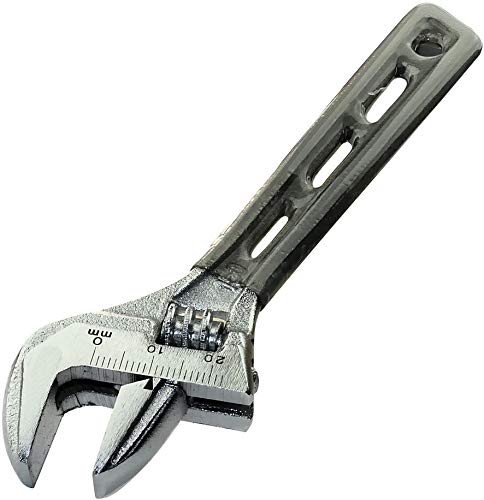 AERZETIX - Llave inglesa Ajustable de boca - 150mm - Regulable de 0 a 23mm - Mango recto - Manija Antideslizante - Versatilidad - Mandíbula reversible inclinada a 23° - en acero CR-V - C45626 AERZETIX - Llave inglesa Ajustable de boca - 150mm - Regulable de 0 a 23mm - Mango recto - Manija Antideslizante - Versatilidad - Mandíbula reversible inclinada a 23° - en acero CR-V - C45626