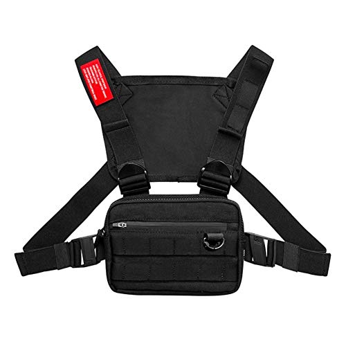Aesy Chaleco Tactico, Mochila Tactica, Bolsa Tactica, Bandolera Hombre, Bolso de Pecho Hombre, Mochila Tactica Militar, Ajustables Bolsa de Hombro Cruzada Paquetes de Cintura Funcionales (Negro-4) Aesy Chaleco Tactico, Mochila Tactica, Bolsa Tactica, Bandolera Hombre, Bolso de Pecho Hombre, Mochila Tactica Militar, Ajustables Bolsa de Hombro Cruzada Paquetes de Cintura Funcionales (Negro-4)