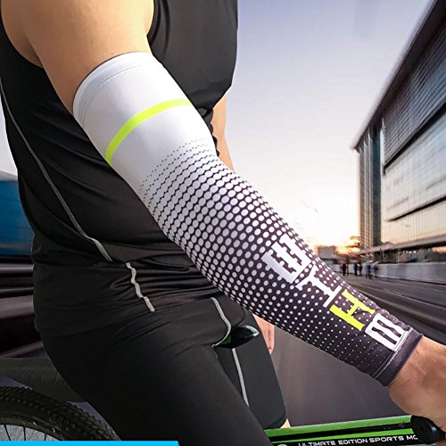 Aesy Manguitos Ciclismo, 1 Par Manguitos Bicicleta, Manguitos Running Hombre, Manguitos Ciclismo Invierno, UPF 50+Anti-UV de Protección Solar Ciclismo Bike Running Voleibol Deporte (L, Blanco) Aesy Manguitos Ciclismo, 1 Par Manguitos Bicicleta, Manguitos Running Hombre, Manguitos Ciclismo Invierno, UPF 50+Anti-UV de Protección Solar Ciclismo Bike Running Voleibol Deporte (L, Blanco)