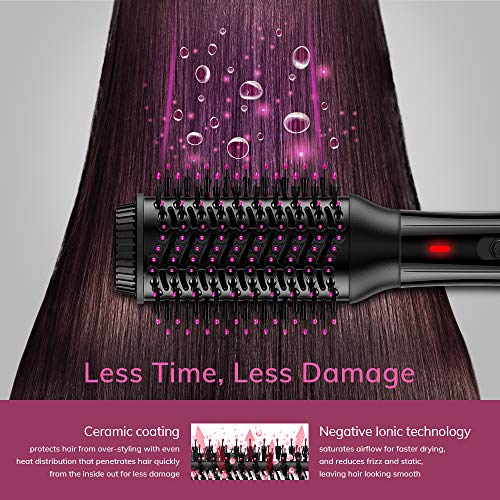 AEVO Cepillo de Aire Caliente Portátil, 4 en 1 Secador Moldeador Rizador y Plancha, 3 modos, Multifunción Secador de Cerámica con Iones Negativos para Peinado de Salón de Belleza, Negro AEVO Cepillo de Aire Caliente Portátil, 4 en 1 Secador Moldeador Rizador y Plancha, 3 modos, Multifunción Secador de Cerámica con Iones Negativos para Peinado de Salón de Belleza, Negro