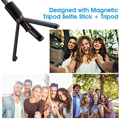 AFAITH Palo Selfie Trípode Bluetooth con Obturador Remoto Inalámbrico,Flexible 360° Rotación Trípode para Movil,Mini Monópode Extensible Selfie Stick para iPhone,Huawei y Otros Android/iOS Teléfono