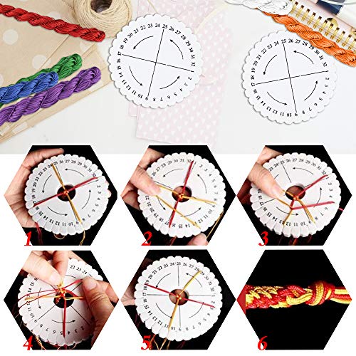 AFASOES 2 Pcs Disco Kumihimo Redondo y Cuadrado + Cuerda Trenzada 1mm, Disco Macrame Trenzado Cuerda de Poliester para Tejer para Abalorios para Hacer Pulseras y Joyas AFASOES 2 Pcs Disco Kumihimo Redondo y Cuadrado + Cuerda Trenzada 1mm, Disco Macrame Trenzado Cuerda de Poliester para Tejer para Abalorios para Hacer Pulseras y Joyas