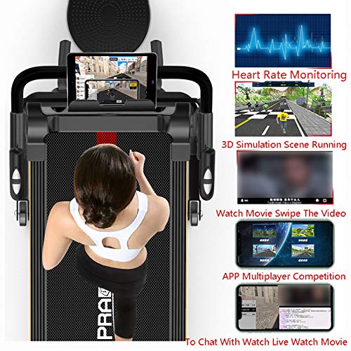 AFDLT Cinta de correr inteligente de la aplicación, máquina eléctrica multifunción de la aptitud, máquina plegable de la oficina para caminar AFDLT Cinta de correr inteligente de la aplicación, máquina eléctrica multifunción de la aptitud, máquina plegable de la oficina para caminar