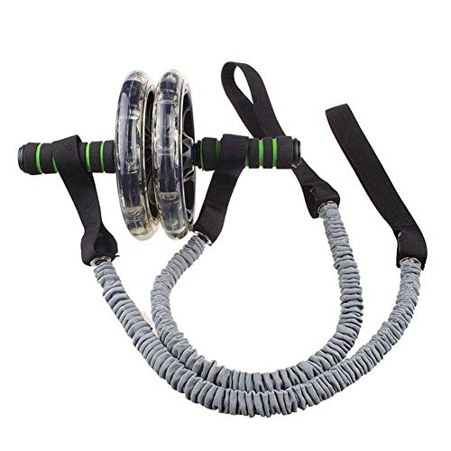 Afittel0 2Pcs / Par Ejercer Rueda Cuerda, Abdominal Multifuncional Ejercicio Fitness Rodillo para Cuerda de Tracción Twist Peso Entrenamiento Equipment - Gris + Negro, 2pcs/Pair Afittel0 2Pcs / Par Ejercer Rueda Cuerda, Abdominal Multifuncional Ejercicio Fitness Rodillo para Cuerda de Tracción Twist Peso Entrenamiento Equipment - Gris + Negro, 2pcs/Pair