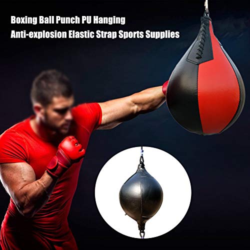 Afittel0 Bola de Boxeo de Cuero de la PU, Bolsa de Boxeo de Pera Deportiva de Boxeo Gym MMA, Bolsa Pesada de Bola de demolición, Bola giratoria de Entrenamiento giratoria Colgante Afittel0 Bola de Boxeo de Cuero de la PU, Bolsa de Boxeo de Pera Deportiva de Boxeo Gym MMA, Bolsa Pesada de Bola de demolición, Bola giratoria de Entrenamiento giratoria Colgante