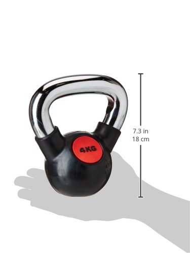 AFW 105135 105135-Kettlebells de Goma 20 kg, Color Negro, Talla M, Hombres, U