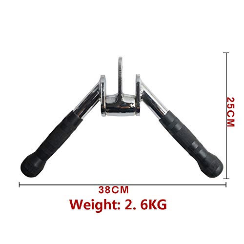 Agarre Polea Gym, Barra Triceps, Barra De Empuje hacia Abajo, Mango En V, Adecuado para Equipos De Ejercicio Físico con Cable De Fitness En Casa Agarre Polea Gym, Barra Triceps, Barra De Empuje hacia Abajo, Mango En V, Adecuado para Equipos De Ejercicio Físico con Cable De Fitness En Casa