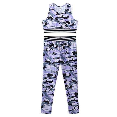 Agoky NiƱas PequeƱas Ropa Deportiva Conjunto Crop Top Camiseta Corta sin Manga Pantalones Largos ChƔndal Traje de Moda Verano para Yoga Fitness Running Violeta 13-14 aƱos Agoky NiƱas PequeƱas Ropa Deportiva Conjunto Crop Top Camiseta Corta sin Manga Pantalones Largos ChƔndal Traje de Moda Verano para Yoga Fitness Running Violeta 13-14 aƱos