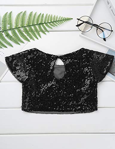 Agoky Ropa Deportiva Conjunto para Niñas Pequeñas Ropa Maillot Danza Jazz Ballet Ropa de Fiesta Actuación para Chicas Negro 4 años Agoky Ropa Deportiva Conjunto para Niñas Pequeñas Ropa Maillot Danza Jazz Ballet Ropa de Fiesta Actuación para Chicas Negro 4 años