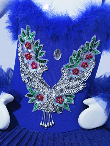 Agoky Vestido de Danza Ballet para Niña Maillot de Patinaje Artístico Diamantes Body Leotardo de Baile Gimnasia Rítmica con Falda Disfraz Bailarina Azul Marino 7-8 años Agoky Vestido de Danza Ballet para Niña Maillot de Patinaje Artístico Diamantes Body Leotardo de Baile Gimnasia Rítmica con Falda Disfraz Bailarina Azul Marino 7-8 años