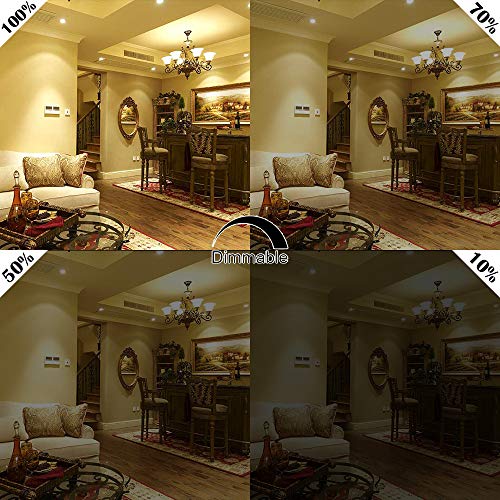 AGOTD Bombillas LED GU10 Regulable 7w Blanco Cálido, Alta Compatibilidad, Sin Parpadeo, Sin Ruido, 3000K, 560Lm, Lampara Halogenos Equivalentes a 50 Watt, 230V, Pack de 6 AGOTD Bombillas LED GU10 Regulable 7w Blanco Cálido, Alta Compatibilidad, Sin Parpadeo, Sin Ruido, 3000K, 560Lm, Lampara Halogenos Equivalentes a 50 Watt, 230V, Pack de 6