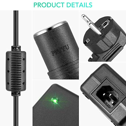 AGPTEK 12V/10A 120W Convertidor de Corriente CA a CC, Transformador 220V a 12V Adaptador de Corriente para Encendedor de Cigarrillos Automóvil