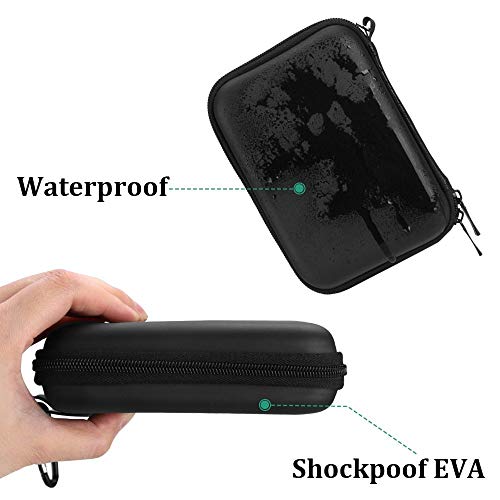 AGPTEK Funda de Disco Duro 2.5", Estuche Rígida Antigolpes con Cremallera para Disco Duro Externo Toshiba, WD My Passport, Seagate, Samsung 5T/3T, HDD, SSD, Lacie, U Disk,SD Card, USB Cable, Negro AGPTEK Funda de Disco Duro 2.5", Estuche Rígida Antigolpes con Cremallera para Disco Duro Externo Toshiba, WD My Passport, Seagate, Samsung 5T/3T, HDD, SSD, Lacie, U Disk,SD Card, USB Cable, Negro