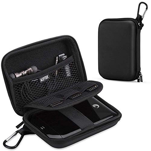 AGPTEK Funda de Disco Duro 2.5", Estuche Rígida Antigolpes con Cremallera para Disco Duro Externo Toshiba, WD My Passport, Seagate, Samsung 5T/3T, HDD, SSD, Lacie, U Disk,SD Card, USB Cable, Negro AGPTEK Funda de Disco Duro 2.5", Estuche Rígida Antigolpes con Cremallera para Disco Duro Externo Toshiba, WD My Passport, Seagate, Samsung 5T/3T, HDD, SSD, Lacie, U Disk,SD Card, USB Cable, Negro