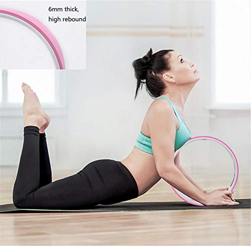 AGQH Rueda de yoga, rueda de yoga para dolor de espalda, bloques de yoga de espuma, alivio del dolor y mejora de las curvas, postura de puente, dharma pilates Yoga Wheel Pose AGQH Rueda de yoga, rueda de yoga para dolor de espalda, bloques de yoga de espuma, alivio del dolor y mejora de las curvas, postura de puente, dharma pilates Yoga Wheel Pose