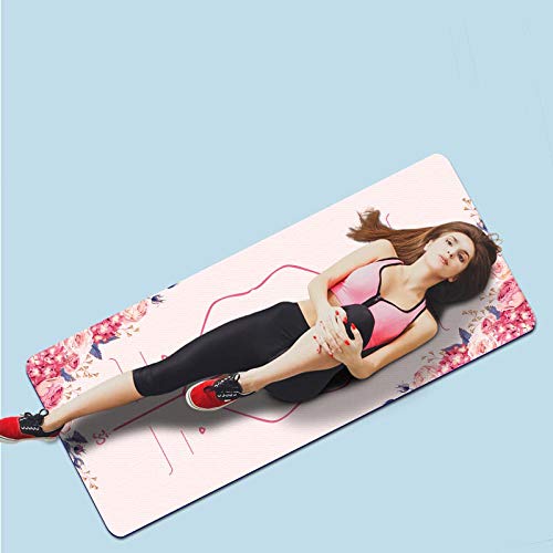 AGQZ Impresión Oscura Yoga Fitness Mat Suede TPE Antideslizante Health Yoga Flower Mat Factory Outlet Practice Esteras de Pilates con diseño único-3