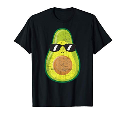 Aguacate con gafas de sol - Divertido diseño vegano Camiseta