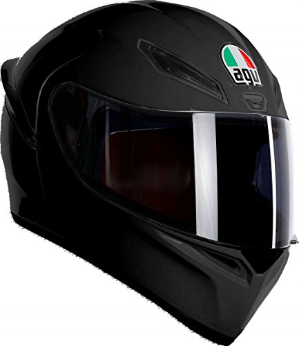 AGV 0281A4I0_003_MS K1 Solid Casco Moto Integral, Negro Mate, MS