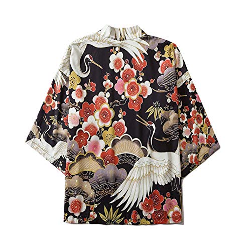 AGYE Hombres Vintage Kimono, Kimono Japonés Cardigan Hombres Verano Haori Samurai Kimonos Karate Streetwear Camisa Kimono Japones Hombres Yukata,A-S AGYE Hombres Vintage Kimono, Kimono Japonés Cardigan Hombres Verano Haori Samurai Kimonos Karate Streetwear Camisa Kimono Japones Hombres Yukata,A-S