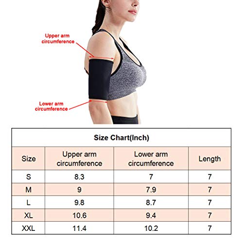 Ahagut 1 par de Manguitos adelgazantes para Brazos, muñequera Moldeadora de Brazo de compresión elástica para Brazos Delgados (XXL) Ahagut 1 par de Manguitos adelgazantes para Brazos, muñequera Moldeadora de Brazo de compresión elástica para Brazos Delgados (XXL)