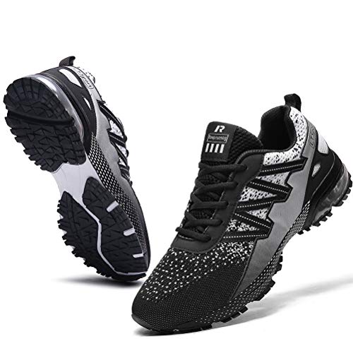 Ahico Zapatillas de Deporte para Correr Hombres Tenis Zapatos Ligero Moda Caminar Transpirable Entrenamiento Deportivo para Hombres