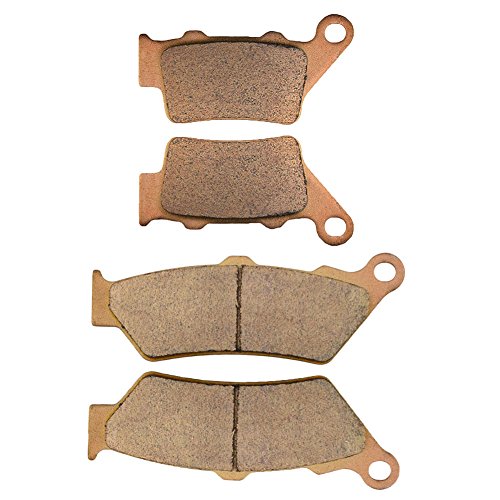 AHL 2 pares de pastillas de freno delanteras y traseras para F 650 (todos los modelos) 1993-2012 / F 650 ST 1997-2000 / F 650 CS Scarver 2000-2007 / F 650 GS 1999-2007 AHL 2 pares de pastillas de freno delanteras y traseras para F 650 (todos los modelos) 1993-2012 / F 650 ST 1997-2000 / F 650 CS Scarver 2000-2007 / F 650 GS 1999-2007