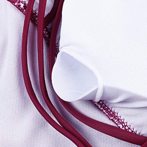 Aibrou Bañadores Mujer 2020 Trajes de Baño de Una Pieza Correas traseras Vendaje Bañadores Sexys Cuello en V Profundo Playa Monokini, (Vino Tinto, XL) Aibrou Bañadores Mujer 2020 Trajes de Baño de Una Pieza Correas traseras Vendaje Bañadores Sexys Cuello en V Profundo Playa Monokini, (Vino Tinto, XL)
