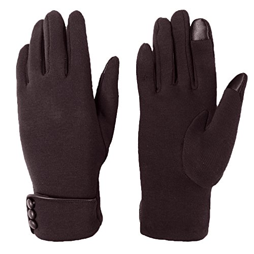 Aibrou Guantes Invierno Mujer Tactiles Pantalla Guantes y manoplas Acampada y Marcha, Una Talla