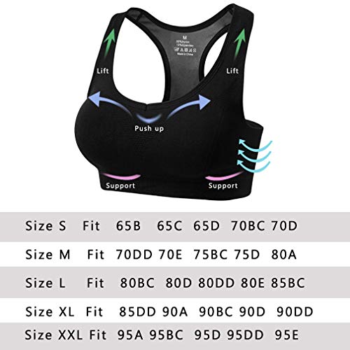 Aibrou Sujetador Deportivo Mujer Push Up (1/2/3pack) con Almohadillas Extraíbles,Bra Deporte sin Costuras para Yoga/Fitness/Run/Ejercicio/USA de Diaria Aibrou Sujetador Deportivo Mujer Push Up (1/2/3pack) con Almohadillas Extraíbles,Bra Deporte sin Costuras para Yoga/Fitness/Run/Ejercicio/USA de Diaria