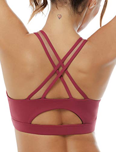 Aibrou Sujetador Deportivo Mujer Sujetador de Yoga Mujer con Acolchado Desmontable y Tirantes Elásticos sin Espalda para Yoga/Fitness/Run/Ejercicio de Diaria Aibrou Sujetador Deportivo Mujer Sujetador de Yoga Mujer con Acolchado Desmontable y Tirantes Elásticos sin Espalda para Yoga/Fitness/Run/Ejercicio de Diaria
