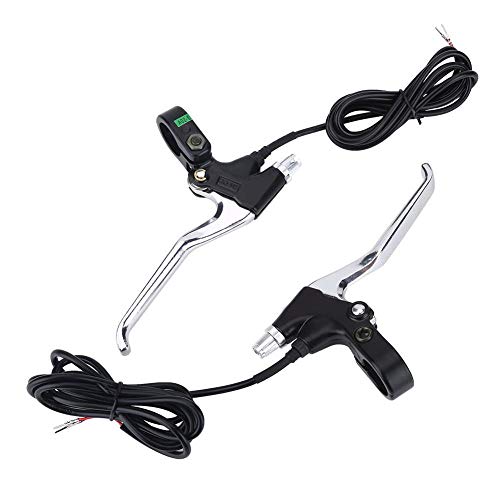 Aigend Palanca de Freno de Bicicleta 1 par Durable 2 Cables Izquierda y Derecha E-Bike Bicicleta Palanca de Freno eléctrica Piezas de Repuesto