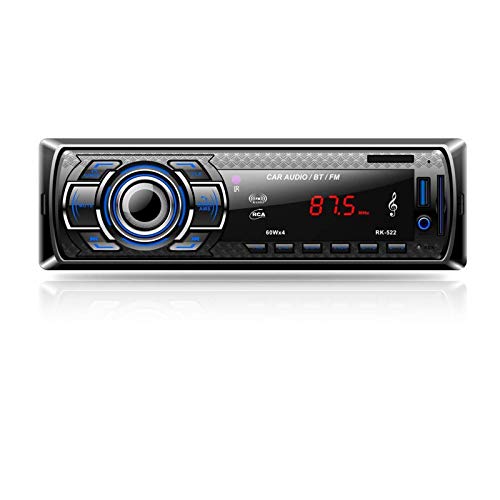 Aigoss Autoradio Bluetooth, Control Remoto Manos Libres FM Estéreo de Coche 60W x 4, Apoyo de Reproductor MP3 Llamadas Manos Libres, Función de Radio y de Archivo Aigoss Autoradio Bluetooth, Control Remoto Manos Libres FM Estéreo de Coche 60W x 4, Apoyo de Reproductor MP3 Llamadas Manos Libres, Función de Radio y de Archivo