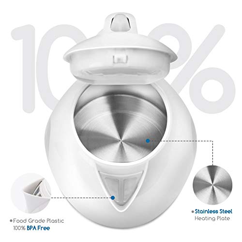 Aigostar Sea – Hervidor de Agua Eléctrico, 1,7 litros, potencia de 2200 watios, Polímero Libre de BPA, apagado automático y sistema de protección contra la ebullición en seco. Diseño exclusivo. Aigostar Sea – Hervidor de Agua Eléctrico, 1,7 litros, potencia de 2200 watios, Polímero Libre de BPA, apagado automático y sistema de protección contra la ebullición en seco. Diseño exclusivo.