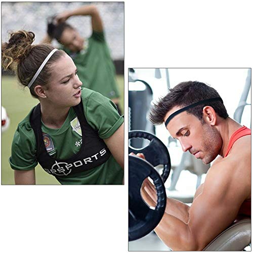 AILANDA 10pcs Cinta de Pelo Deportiva Diadema Elástica Deportiva Antideslizante Multicolor Banda de Pelo para Fitness para Mujer y Hombre AILANDA 10pcs Cinta de Pelo Deportiva Diadema Elástica Deportiva Antideslizante Multicolor Banda de Pelo para Fitness para Mujer y Hombre