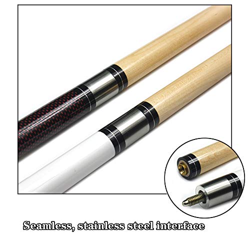 AILILI Tacos De Billar -Arce Pool Cue,con Caja Negro,Diseño Único/Duradero Palos De Billar,Adecuado para Jugadores Profesionales De Billar,Taco De Snooker AILILI Tacos De Billar -Arce Pool Cue,con Caja Negro,Diseño Único/Duradero Palos De Billar,Adecuado para Jugadores Profesionales De Billar,Taco De Snooker