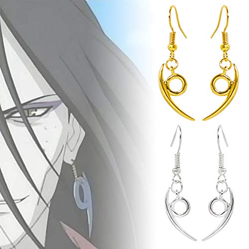 Ailin Online Juego de cosplay de Naruto: 1 capa de nube roja, 1 collar con logotipo de símbolo de pueblo de hoja, 1 pendiente Orochimaru, 1 pulsera, 1 diadema.