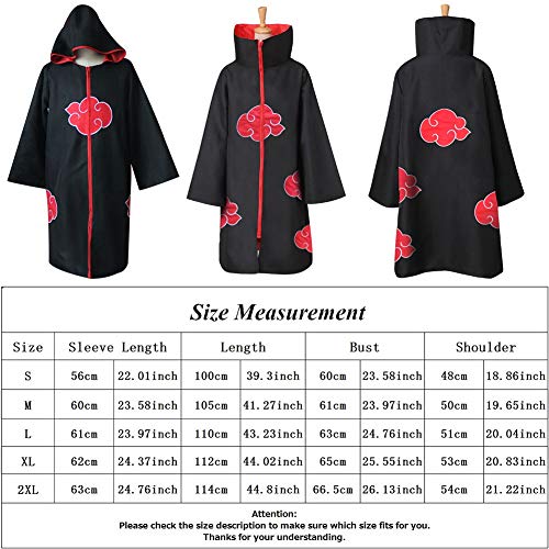 Ailin Online Juego de cosplay de Naruto: 1 capa de nube roja, 1 collar con logotipo de símbolo de pueblo de hoja, 1 pendiente Orochimaru, 1 pulsera, 1 diadema. Ailin Online Juego de cosplay de Naruto: 1 capa de nube roja, 1 collar con logotipo de símbolo de pueblo de hoja, 1 pendiente Orochimaru, 1 pulsera, 1 diadema.