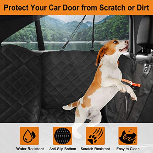 Aimocar Funda de Asiento para Perros, Cubierta Protector Manta Perro pequenos para Coche Impermeable y Antideslizante con Ventana de Malla Vsible Universal para SUV, Camión, Transportar y Viaje