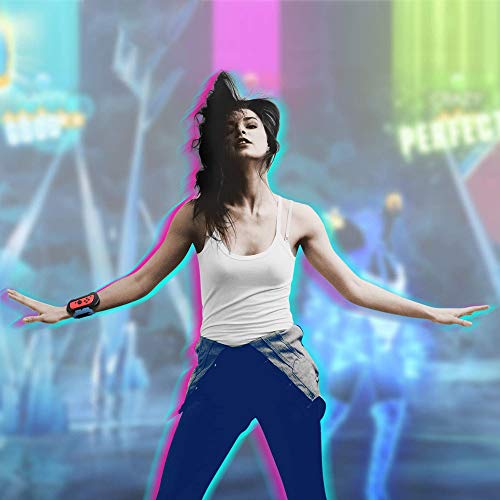 AiMok [2 Piezas] Muñequeras Compatible con Nintendo Switch Just Dance 2021/2020/2019, Dos Tamaños para Adultos y Niños, Bandas de Muñeca Elástica Ajustable para Joy con Controller